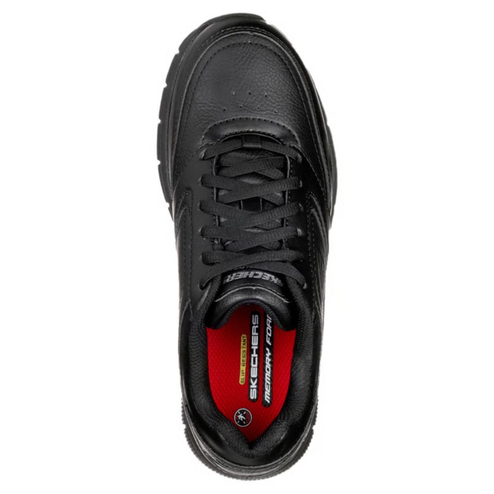 รองเท้าเซฟตี้ Skechers&nbsp;77235 Nampa Wyola (Work Womens) สีดำ พื้นกันลื่น Memory Foam ป้องกันอันตรายจากไฟฟ้า