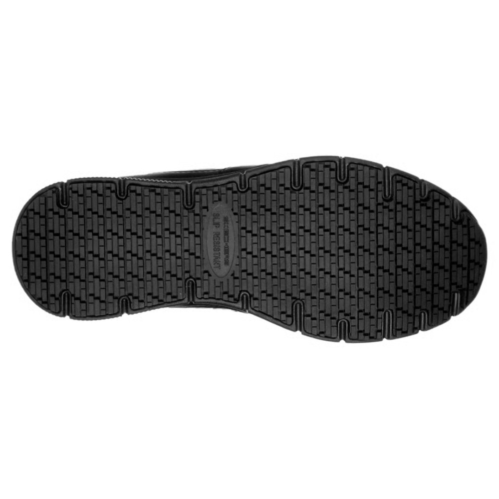 รองเท้าเซฟตี้ Skechers&nbsp;77235 Nampa Wyola (Work Womens) สีดำ พื้นกันลื่น Memory Foam ป้องกันอันตรายจากไฟฟ้า