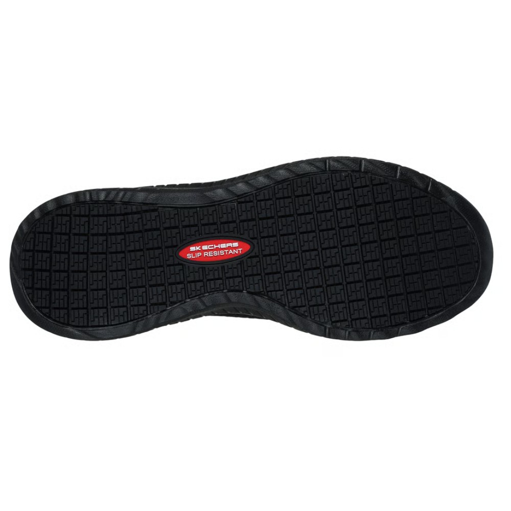 รองเท้าเซฟตี้ Skechers 108145 BOBS Sport Squad Chaos SR (Work Womens) ดำ พื้นกันลื่น Memory Foam ป้องกันอันตรายจากไฟฟ้า