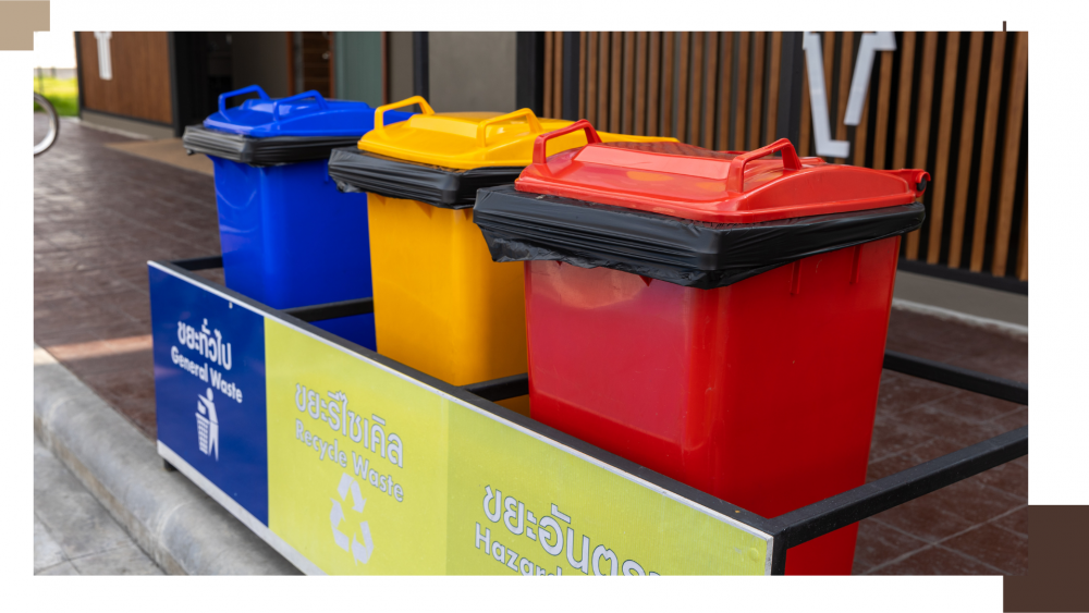 ถังขยะแยกประเภท มีกี่สี แต่ละสีทิ้งอะไรบ้าง เข้าใจให้ถูกก่อนทิ้งขยะผิดถัง