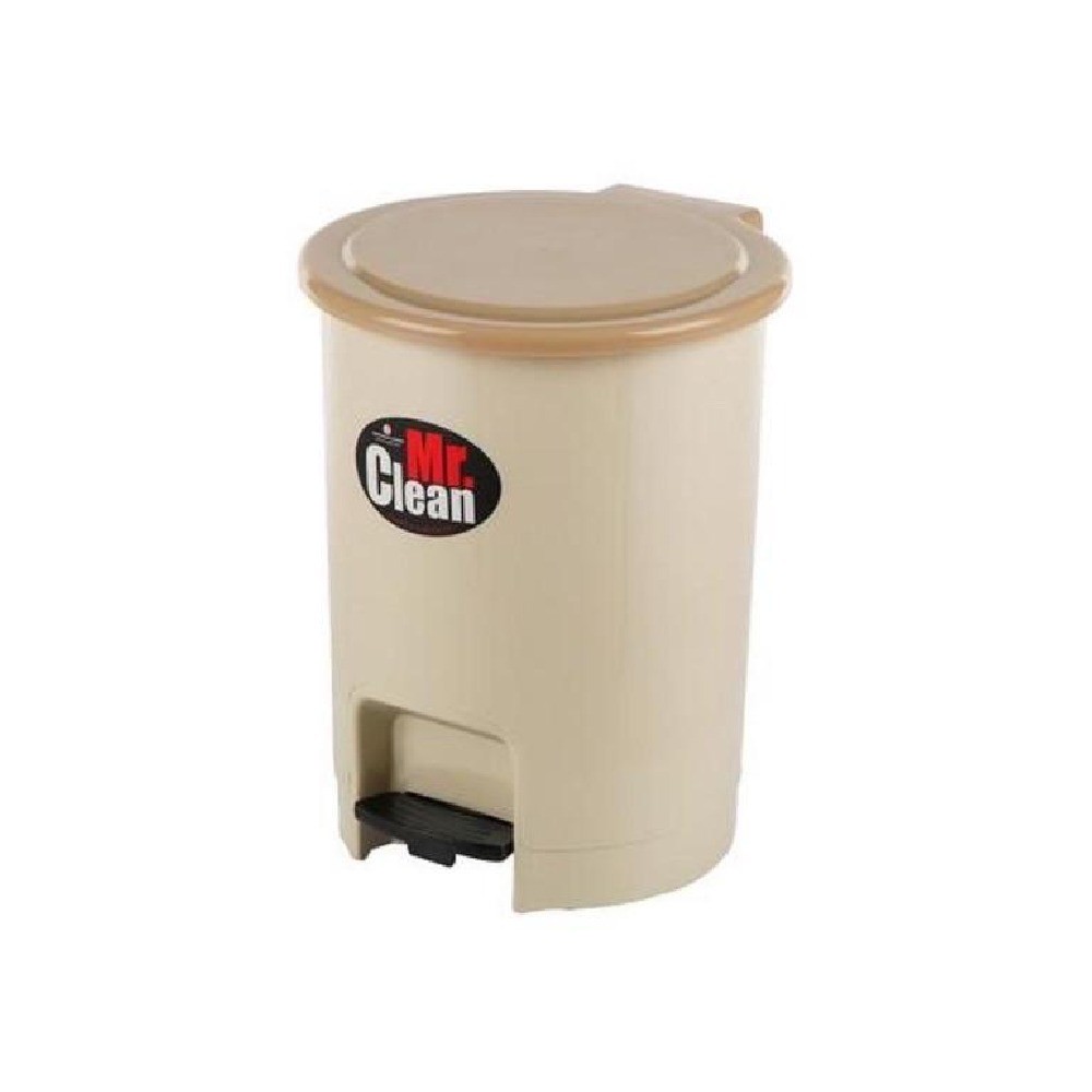 ถังขยะเท้าเหยียบทรงกลม NAM NGAI HONG H050400065 รุ่น 541 สีเบจ ขนาด 6 ลิตร