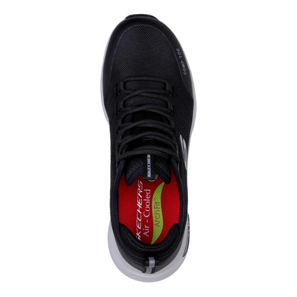 รองเท้าเซฟตี้ Skechers&nbsp;108075 Arch Fit SR Ebinal (Work Womens) สีดำ หัวคอมโพสิต ป้องกันอันตรายจากไฟฟ้า