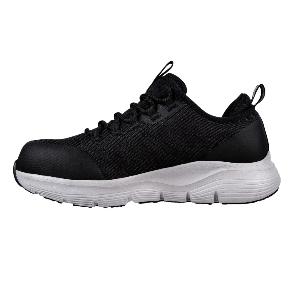 รองเท้าเซฟตี้ Skechers&nbsp;108075 Arch Fit SR Ebinal (Work Womens) สีดำ หัวคอมโพสิต ป้องกันอันตรายจากไฟฟ้า