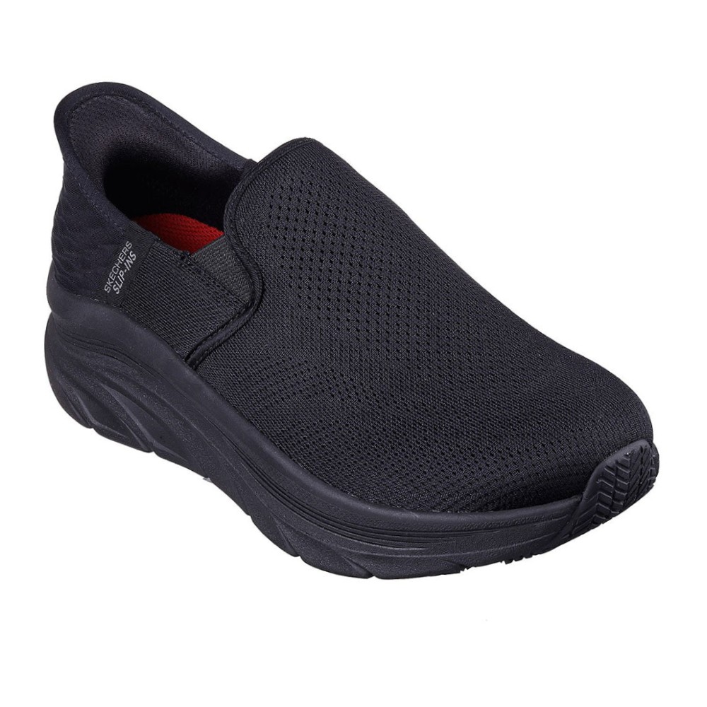 รองเท้าเซฟตี้ Skechers 108175 D'Lux Walker SR Ugina (Work Womens) สีดำ พื้นกันลื่น มีหมอนรองส้นเท้า ป้องกันอันตรายจากไฟฟ้า