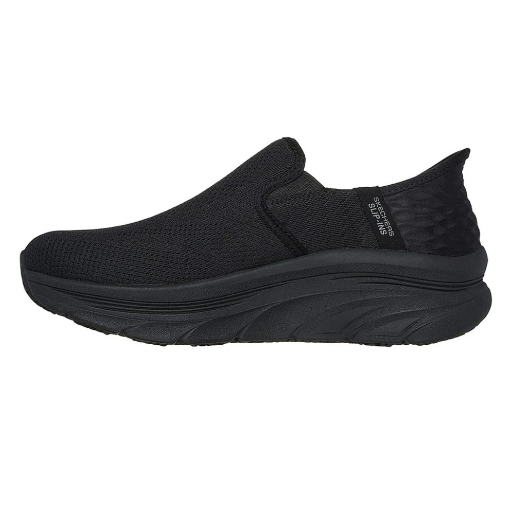 รองเท้าเซฟตี้ Skechers 108175 D'Lux Walker SR Ugina (Work Womens) สีดำ พื้นกันลื่น มีหมอนรองส้นเท้า ป้องกันอันตรายจากไฟฟ้า