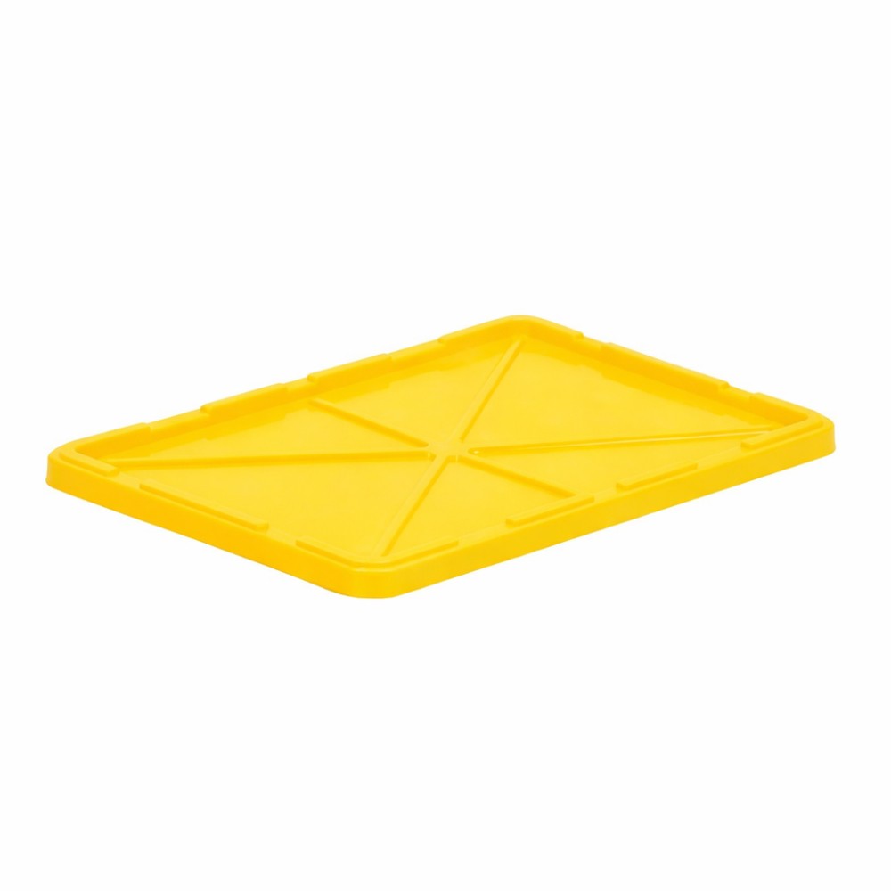 ฝาลังพลาสติก JBJ 1026L สีเหลือง ขนาด 508 x 330 x 23 มม 