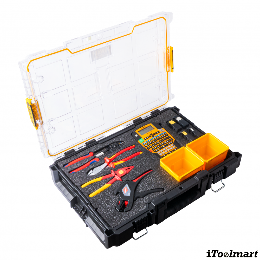 ชุดเครื่องมือช่างไฟฟ้า ITOOLMART COMBO&nbsp;Electrical Master Set  KNIPEX x BASIC INDUSTRIAL x DYMO พร้อมกล่อง DEWALT   8 ชิ้น 