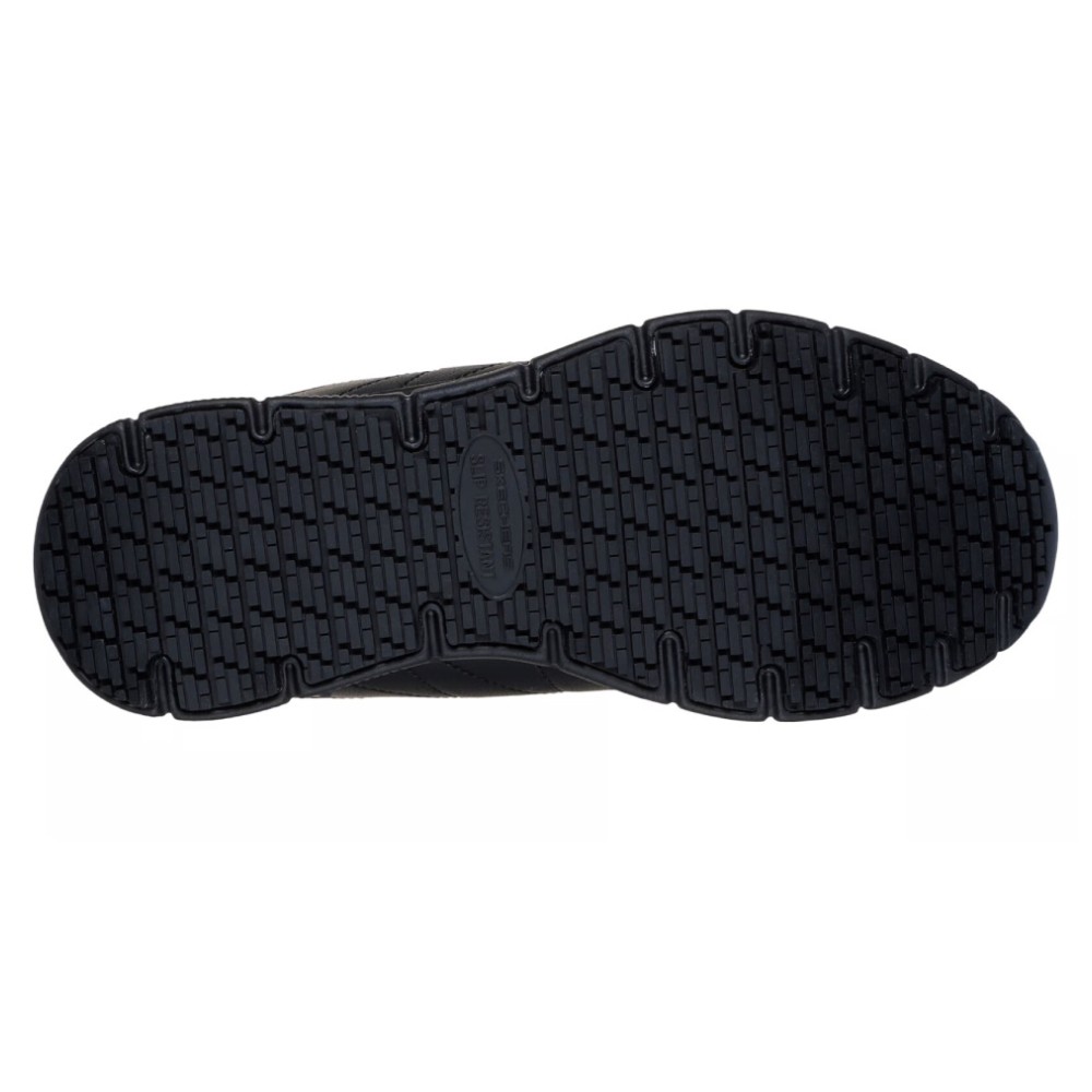 รองเท้าเซฟตี้ Skechers 108214 Nampa Beja (Work Womens) สีดำ พื้นกันลื่น Memory Foam ป้องกันอันตรายจากไฟฟ้า