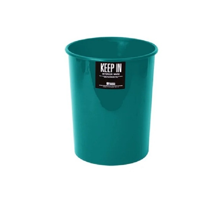 ถังขยะไม่มีฝาปิด KEEP IN H050300016 ทรงกลม สีเขียว ความจุ 2 ลิตร