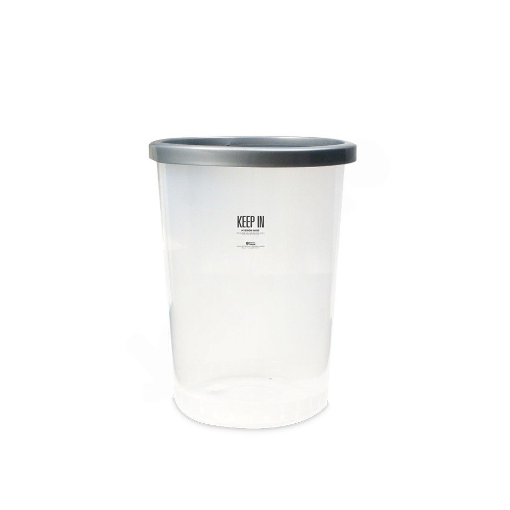 ถังขยะไม่มีฝาปิด KEEP IN H050600016 ทรงกลม สีขาวขุ่น ความจุ 45 ลิตร