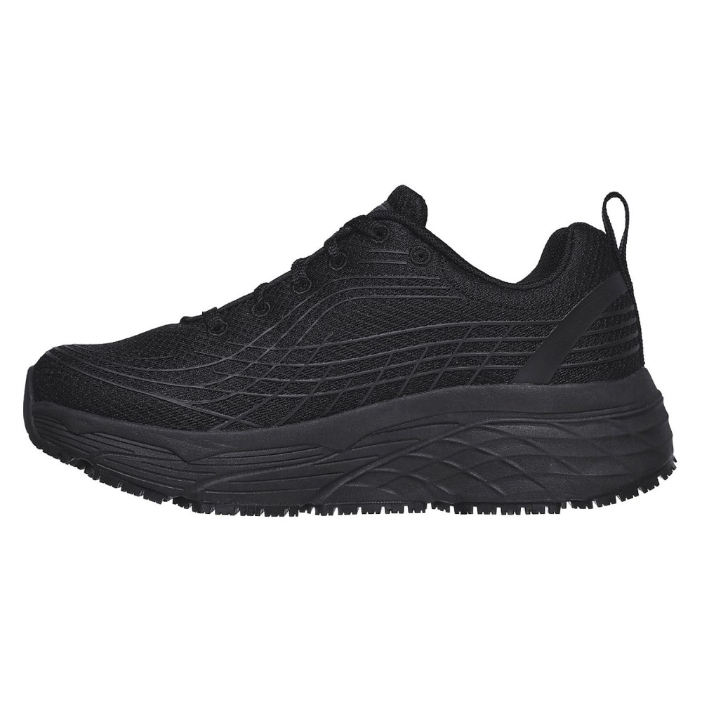 รองเท้าเซฟตี้ Skechers&nbsp;108016 Max Cushioning Elite Slip Resistant (Work Womens) สีดำ ซักเครื่องได้ พื้นกันลื่น ป้องกันอันตรายจากไฟฟ้า