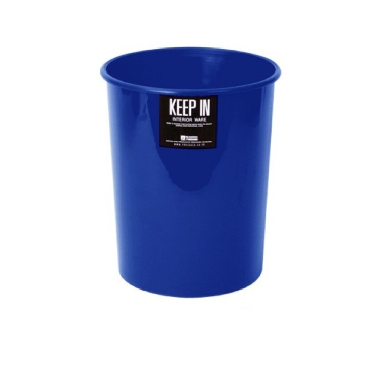 ถังขยะไม่มีฝาปิด KEEP IN H050300068 ทรงกลม สีน้ำเงิน ความจุ 5 ลิตร