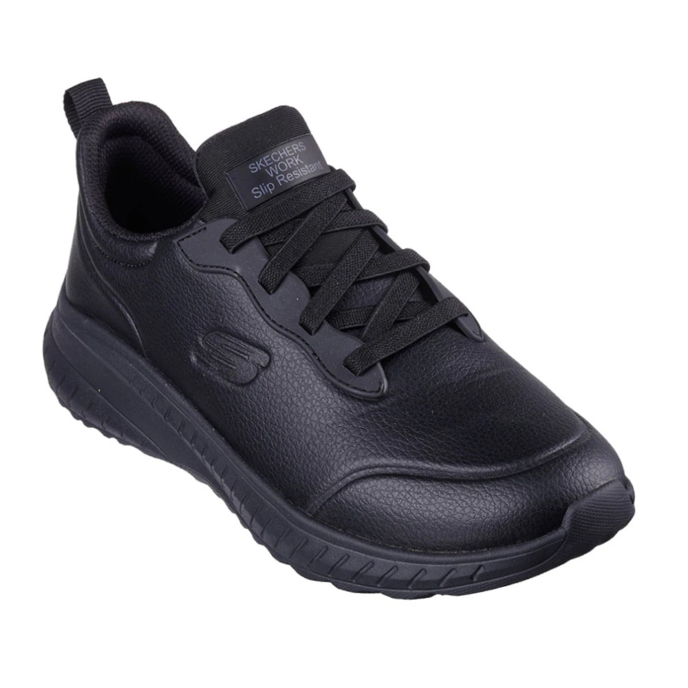 รองเท้าเซฟตี้ Skechers 108181 Work Squad Chaos RF Rodey (Work Womens) สีดำ พื้นกันลื่น ระบายอากาศได้ดี ป้องกันอันตรายจากไฟฟ้า