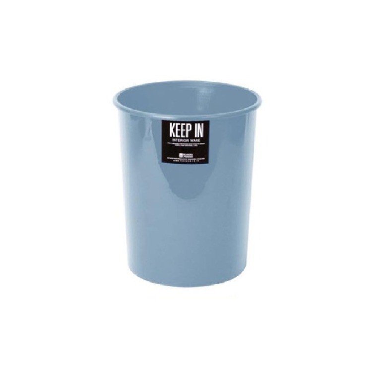 ถังขยะไม่มีฝาปิด KEEP IN H050300006 ทรงกลม สีฟ้า ความจุ 8 ลิตร