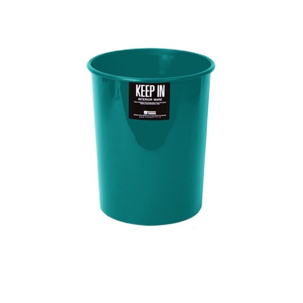 ถังขยะไม่มีฝาปิด KEEP IN H050300066 ทรงกลม สีเขียว ความจุ 5 ลิตร