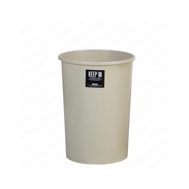 ถังขยะไม่มีฝาปิด KEEP IN H050300011 ทรงกลม สีครีม ความจุ 20 ลิตร