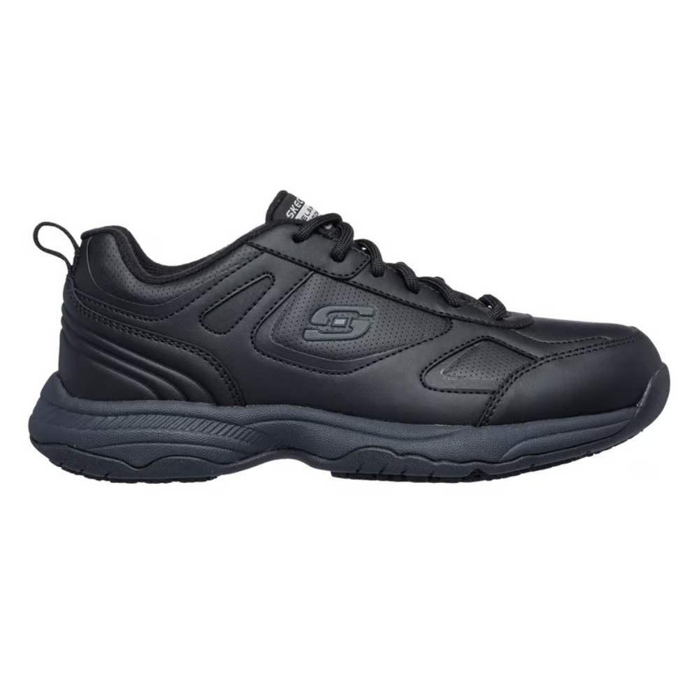 รองเท้าเซฟตี้ Skechers 77200 Dighton Bricelyn (Work Womens) สีดำ พื้นกันลื่น Memory Foam ป้องกันอันตรายจากไฟฟ้า