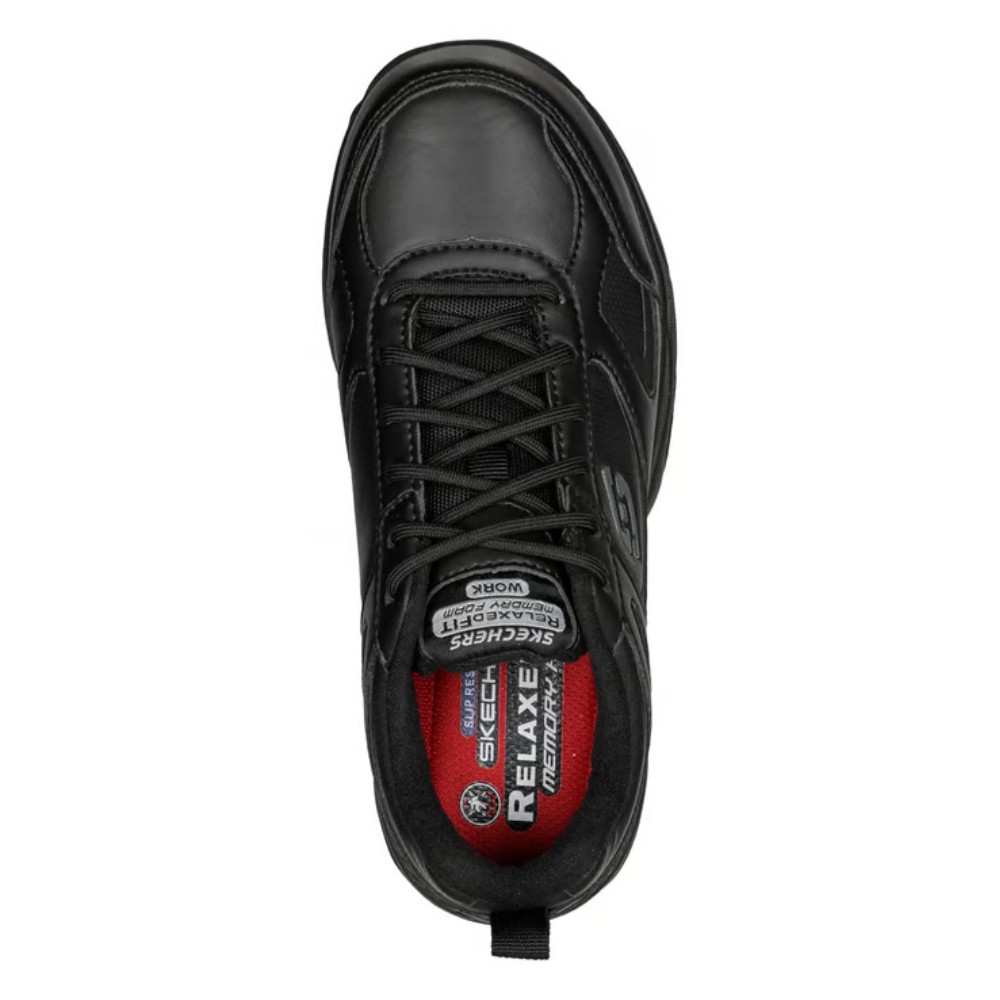 รองเท้าเซฟตี้ Skechers 77200 Dighton Bricelyn (Work Womens) สีดำ พื้นกันลื่น Memory Foam ป้องกันอันตรายจากไฟฟ้า