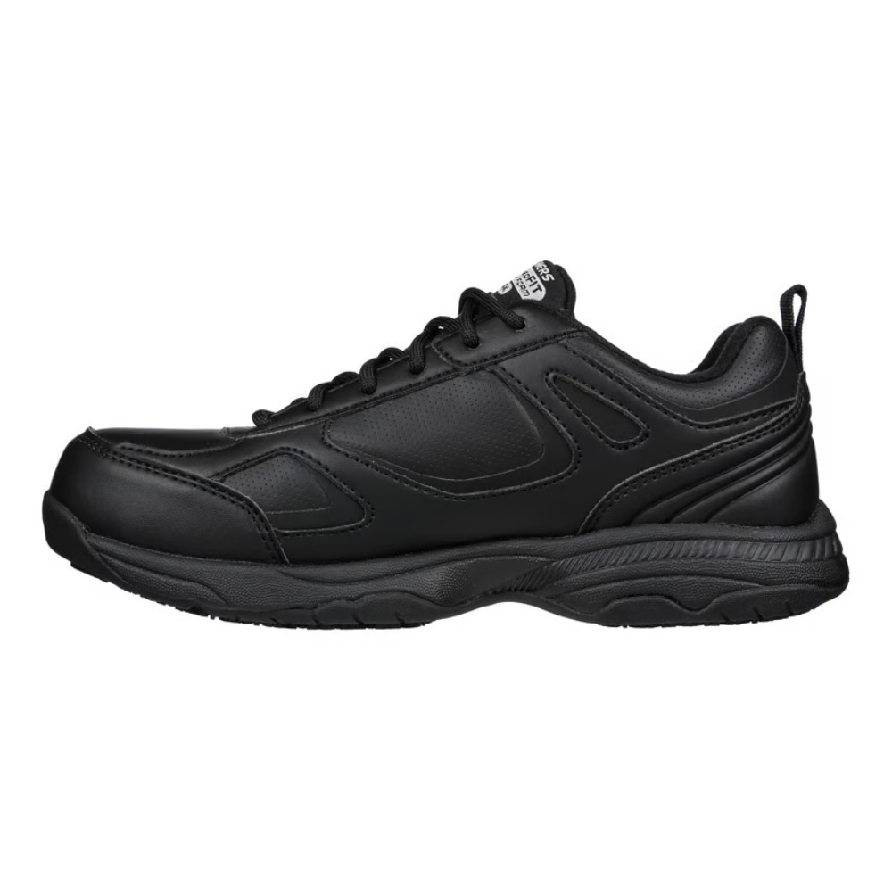 รองเท้าเซฟตี้ Skechers 77200 Dighton Bricelyn (Work Womens) สีดำ พื้นกันลื่น Memory Foam ป้องกันอันตรายจากไฟฟ้า