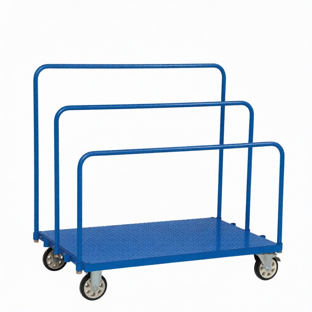 รถเข็นวัสดุทรงยาว JUMBO A060700008 รุ่น HTP 1208SS ราวกั้นสูง ขนาด 600 800 1000 มม 