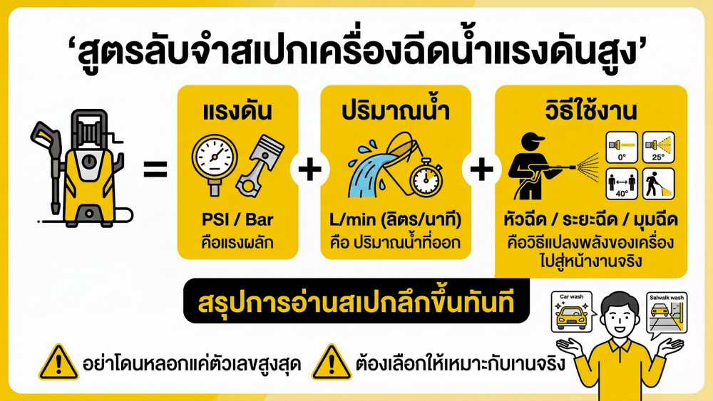 PSI Bar Lmin ของ เครื่องฉีดน้ำแรงดันสูง คืออะไร