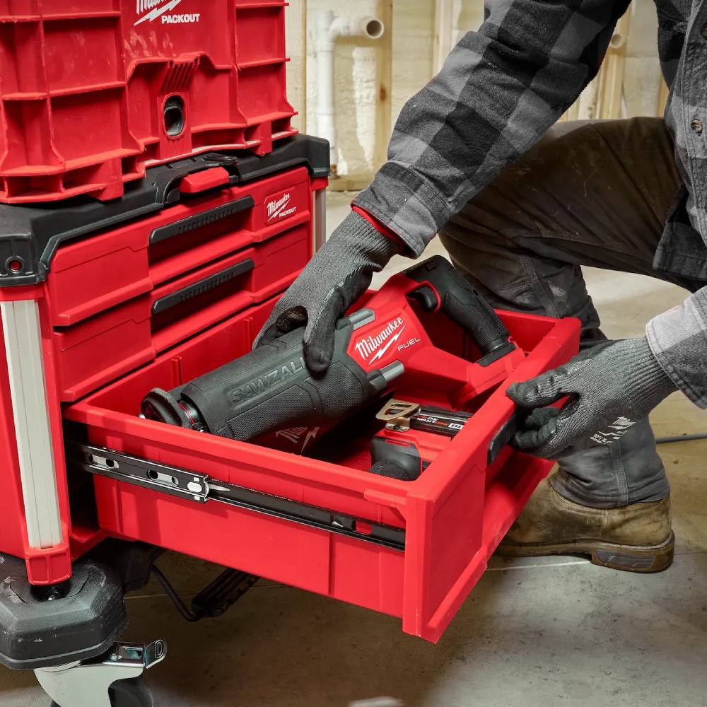 กล่องเครื่องมือ MILWAUKEE 48 22 8447 PACKOUT™ 3 Drawer Tool Box  Multi Depth  3 ลิ้นชัก  เฉพาะกล่อง 