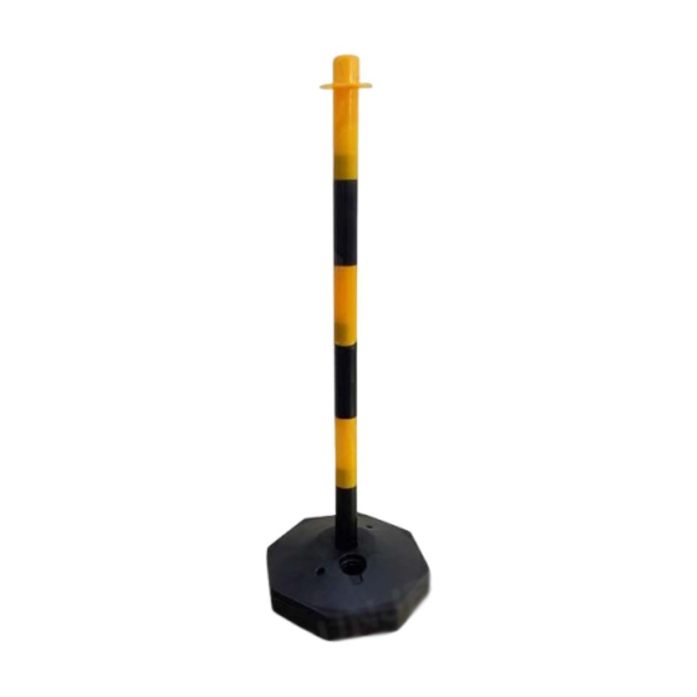 เสาจราจร HDPE A Traff G070300014 รุ่น TA05017A สีเหลือง ดำ สูง 800 มม 