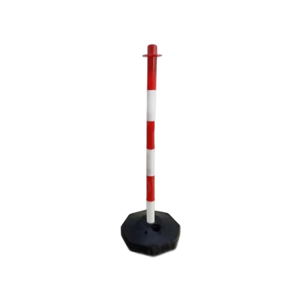 เสาจราจร HDPE A Traff G070300016 รุ่น TA05016A สีขาว แดง สูง 800 มม 