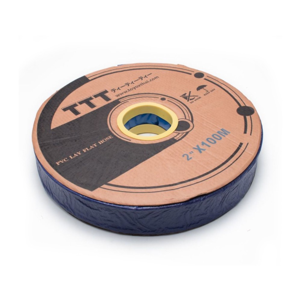 สายส่งน้ำพีวีซี TOYOX LF 50 ขนาด 2 นิ้ว ยาว 100 ม 