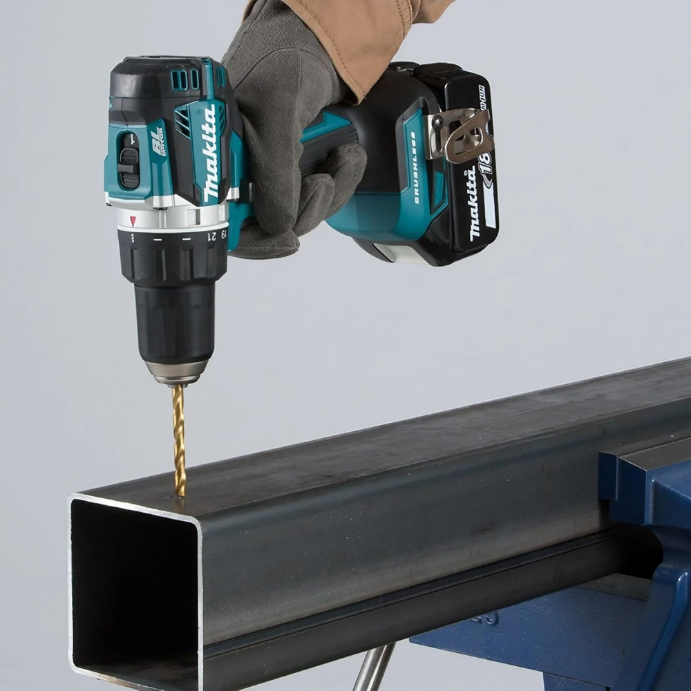 ชุดสว่านไร้สาย MAKITA DDF484RFE 18V มาพร้อมแบตเตอรี่   แท่นชาร์จเร็ว ขนาด 13 มม  