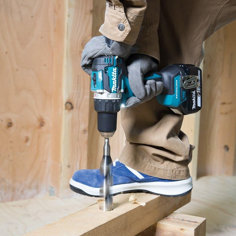 ชุดสว่านไร้สาย MAKITA DDF484RFE 18V มาพร้อมแบตเตอรี่   แท่นชาร์จเร็ว ขนาด 13 มม  