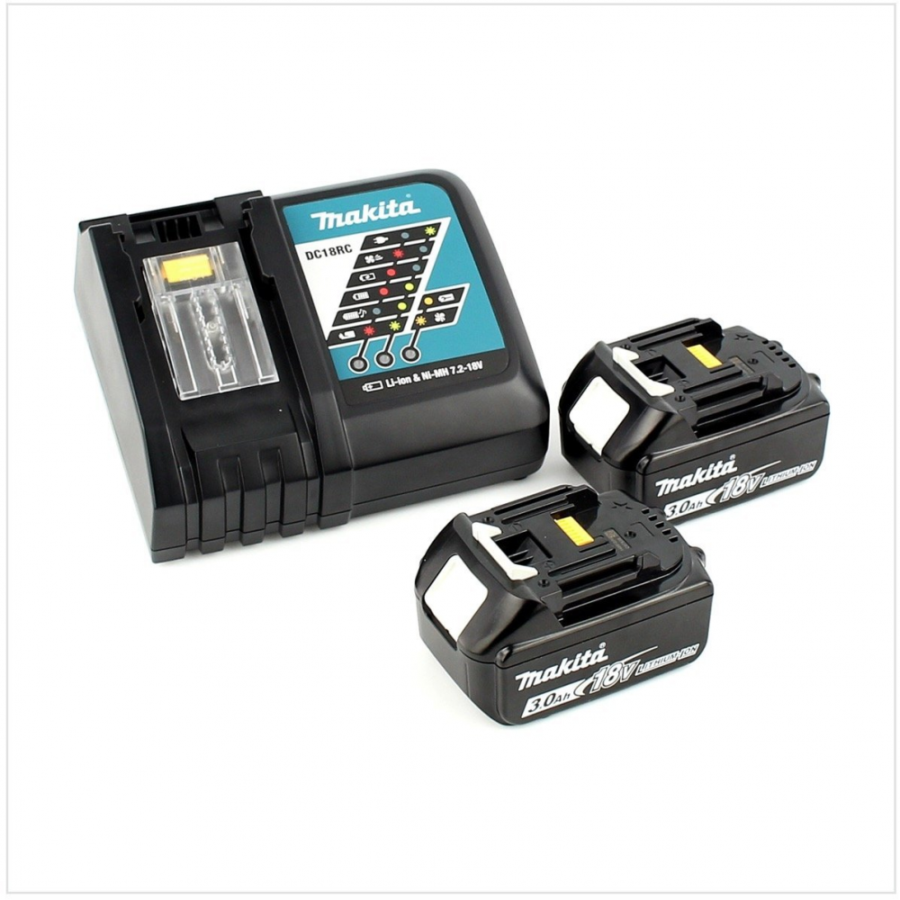 ชุดสว่านไร้สาย MAKITA DDF484RFE 18V มาพร้อมแบตเตอรี่   แท่นชาร์จเร็ว ขนาด 13 มม  