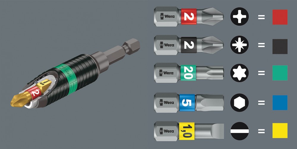 ดอกไขควงหัวแฉก Wera PH2 ขนาด 50 mm. 851/4 BTH bits 05059542001