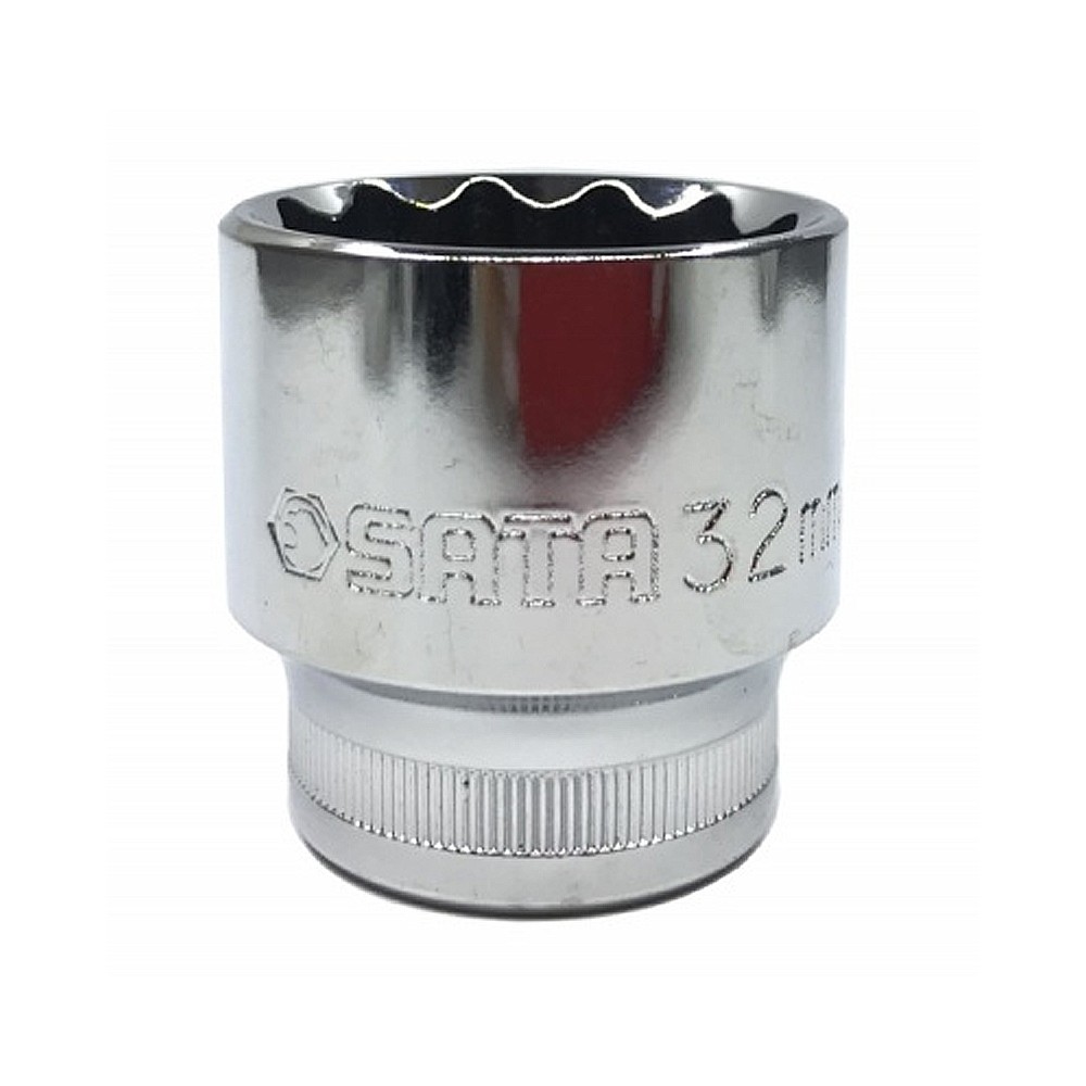 ลูกบล็อกสั้น 32 mm. 1/2 นิ้ว 12 เหลี่ยม SATA 13618