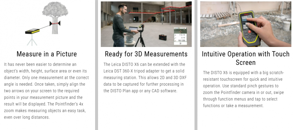 Leica DISTO X6 Laser Distance Meter