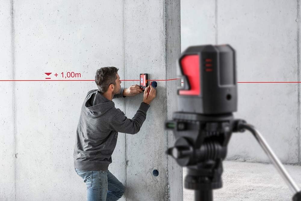 เครื่องวัดระยะ Leica LINO L2s ระยะการทํางานสูงสุด 25 เมตร, แสงเลเซอร์สีแดง