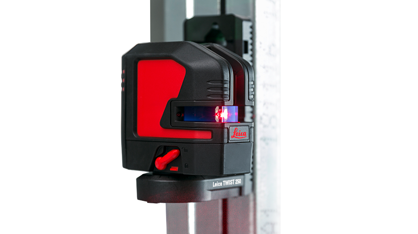 เครื่องวัดระยะ Leica LINO L2s ระยะการทํางานสูงสุด 25 เมตร, แสงเลเซอร์สีแดง