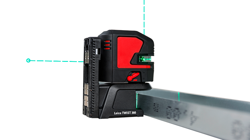 เครื่องวัดระยะ Leica LINO L2P5G ระยะการทํางานสูงสุด 35 เมตร, แสงเลเซอร์สีเขียว