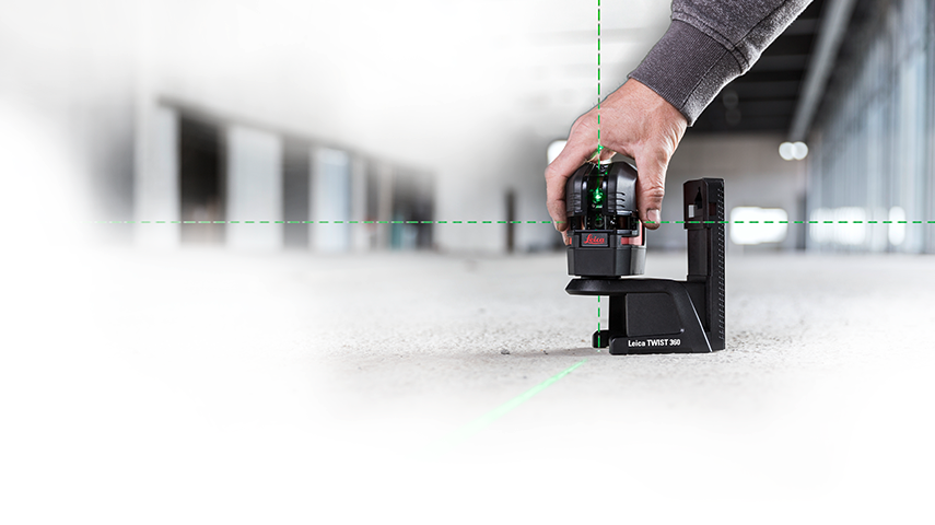เครื่องวัดระยะ Leica LINO L2P5G ระยะการทํางานสูงสุด 35 เมตร, แสงเลเซอร์สีเขียว