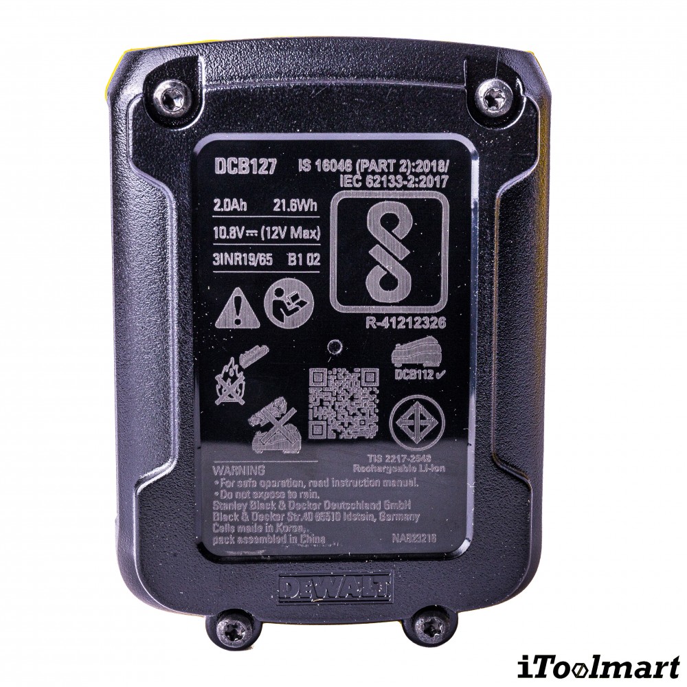 แบตเตอรี่ Dewalt DCB127 12V. 2Ah.