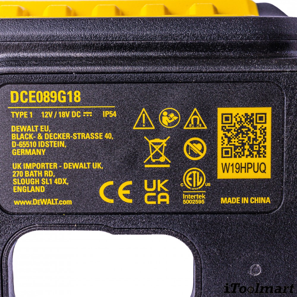 เลเซอร์วัดระดับ DeWALT DCE089NG18-xj แสงสีเขียว 18V (ตัวเปล่า)