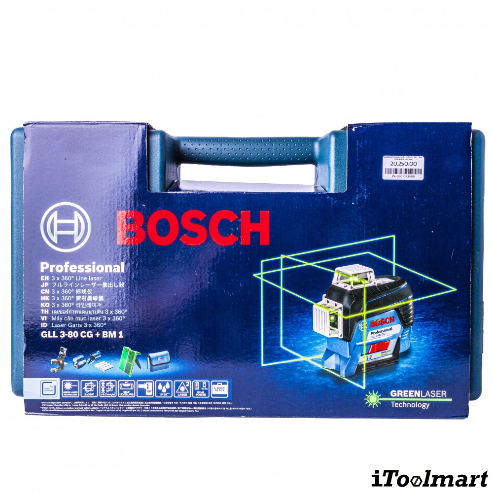 เลเซอร์กำหนดแนวเส้น BOSCH GLL 3-80 CG Professional