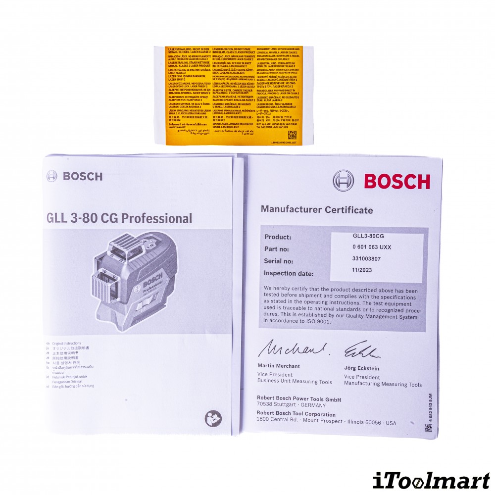 เลเซอร์กำหนดแนวเส้น BOSCH GLL 3-80 CG Professional