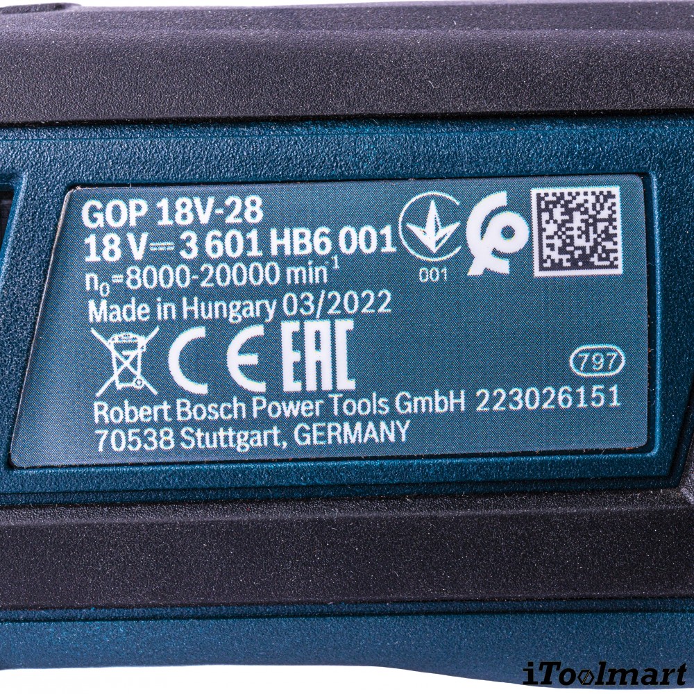 เครื่องตัดเอนกประสงค์ไร้สาย BOSCH รุ่น GOP 18V-28 (ตัวเปล่า)