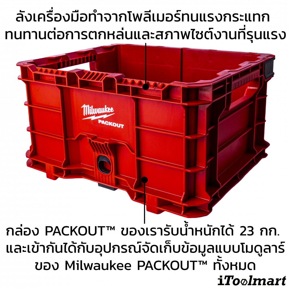 กล่องลังใส่เครื่องมือ PACKOUT™ Crate​ MILWAUKEE 48-22-8440