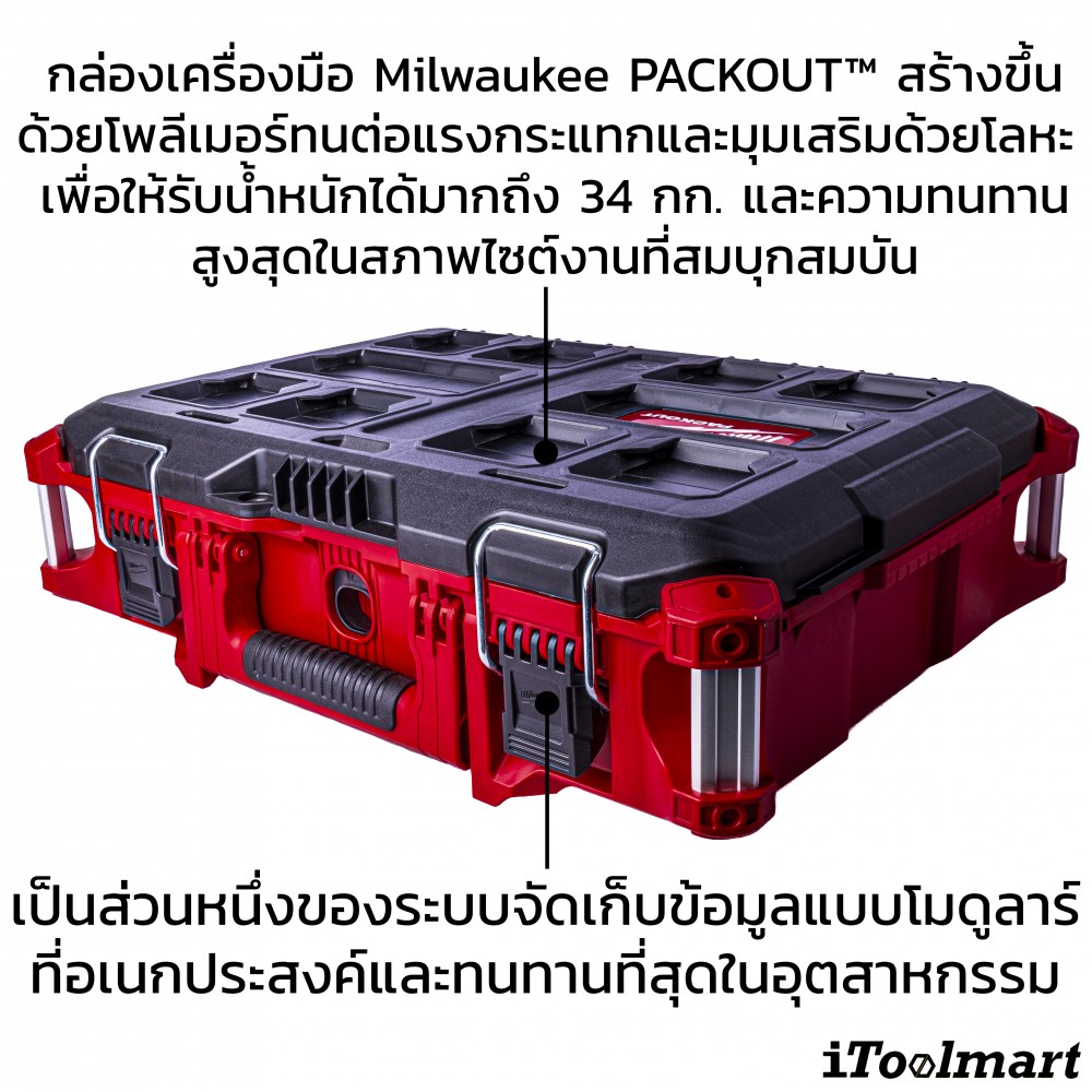 กล่องเครื่องมือ MILWAUKEE 48-22-8424 PACKOUT Tool Box