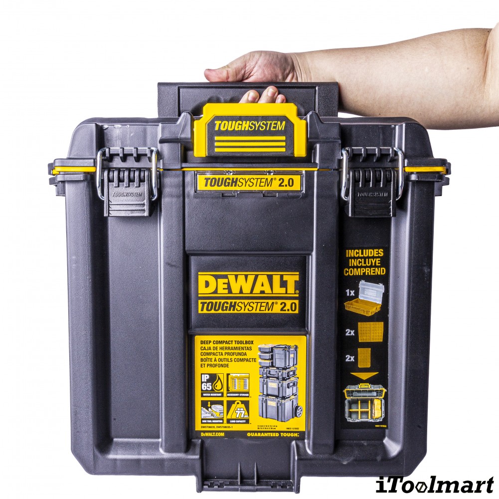 กล่องเครื่องมือช่าง DEWALT DWST08035-1 TOUGHSYSTEM 2.0 ขนาด 1/2