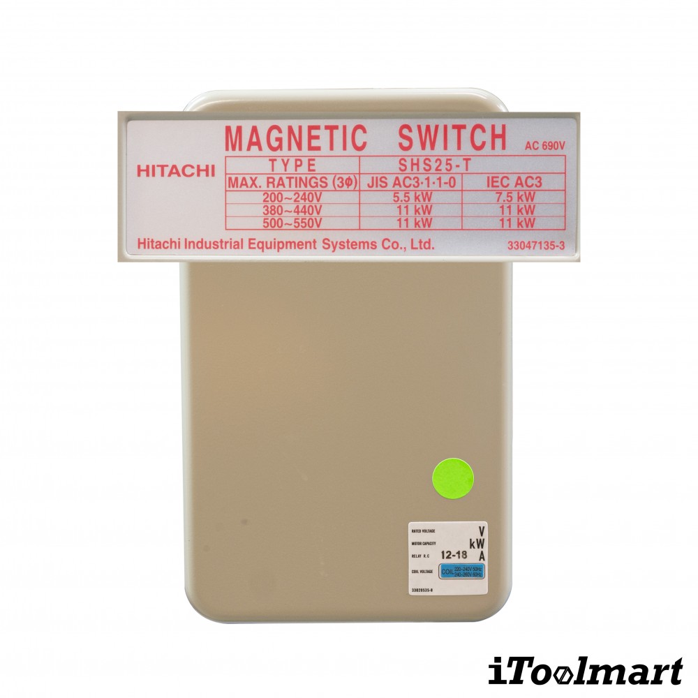 ปั๊มลมขนาดใหญ่ ปั๊มลมสายพาน PUMA PP32-HI220V-MG มอเตอร์ HITACHI 2 HP 220V. ถัง 148 ลิตร 3 ลูกสูบ