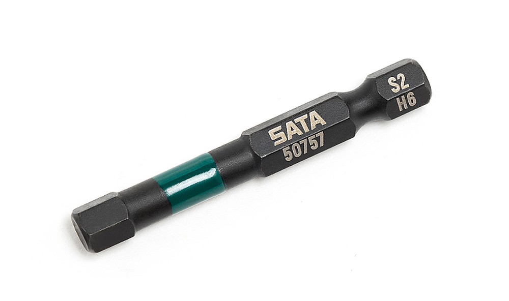ชุดดอกไขควงตอกหกเหลี่ยม 1/4 นิ้ว SATA 59750 ขนาด 2-6 mm ความยาว 50 mm