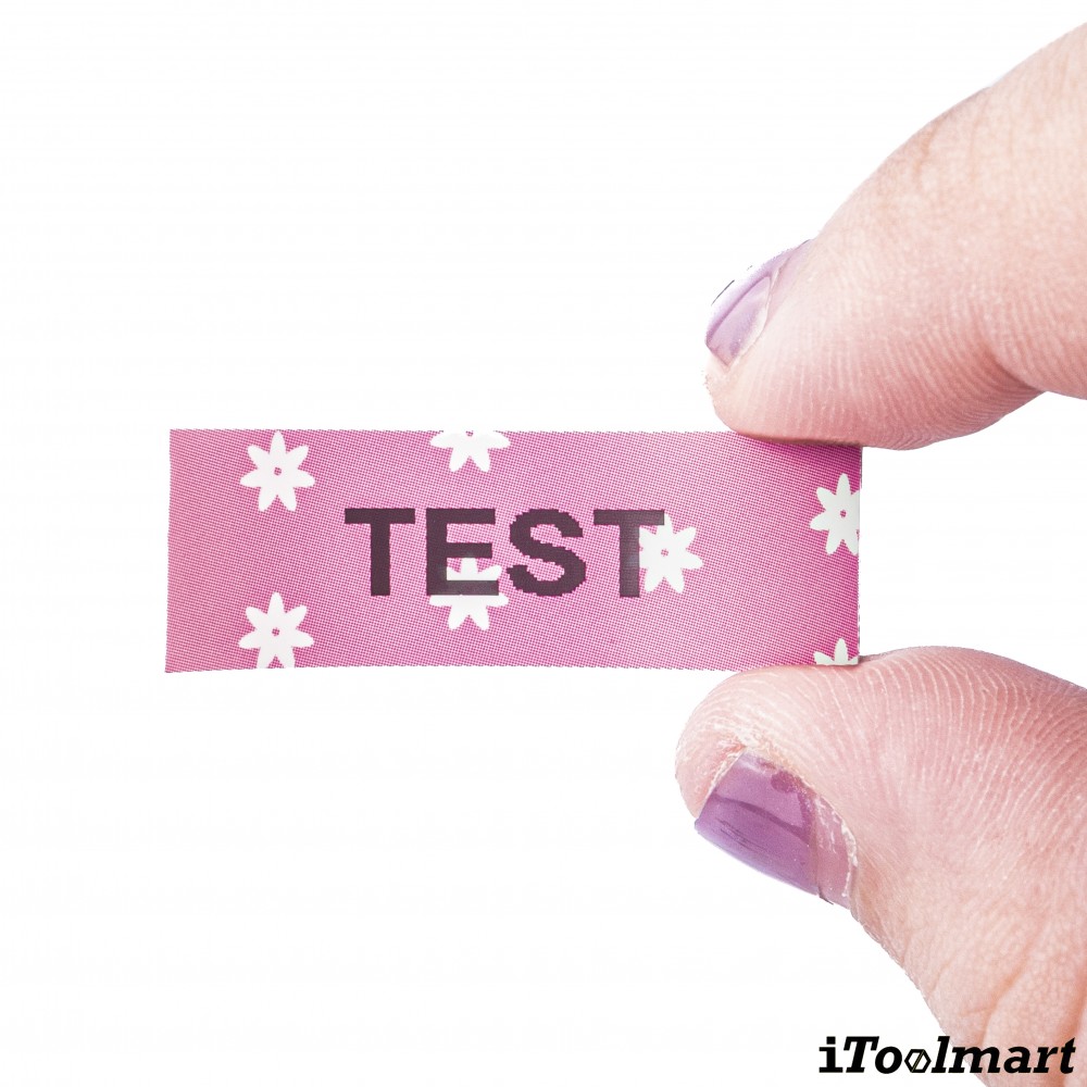 เทปพลาสติก BASIC INDUSTRIAL L-D31F LetraTag Label Tape Pink Daisy ขนาด 12 มม. x 4 ม. สำหรับเครื่องพิมพ์ DYMO LetraTag LT-200B